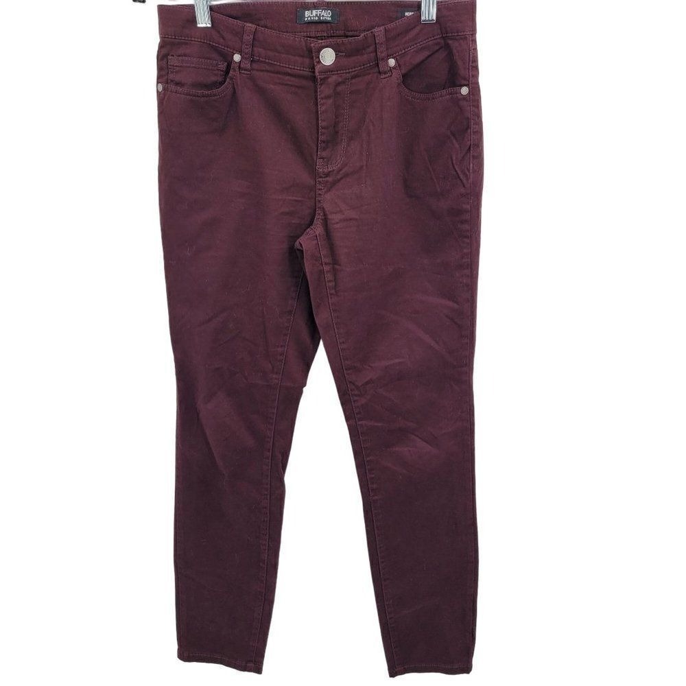 Vtg 90s Buffalo Hope Mid-rise Colored Jeans Sz 4/27 Burgundy Wine‎ Punk Indie